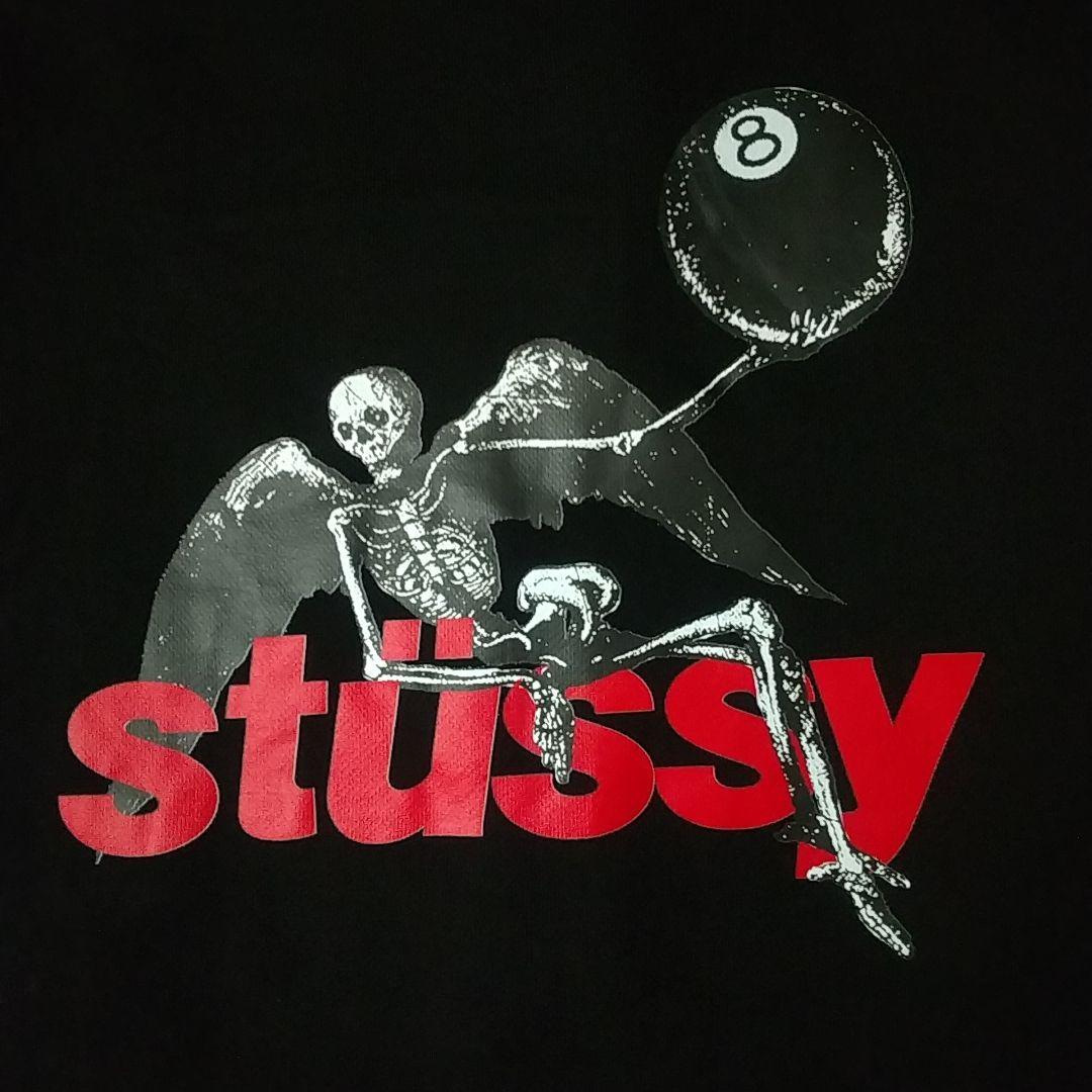 希少デザイン☆ステューシー スカル 8ボール フルジップ パーカー L