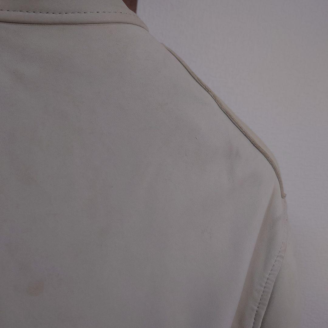 VERSACECOLLECTIONライダースジャケット白