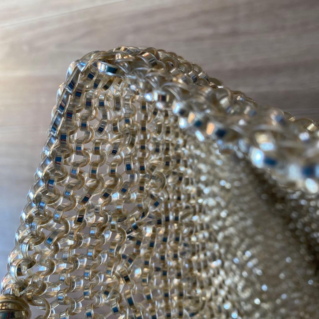 ゴールドビーズパーティーバッグ