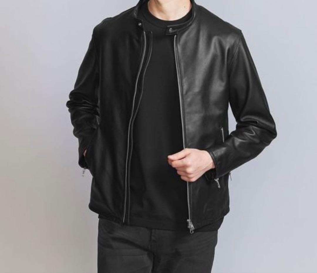 G-STAGE レザーシングルジャケット マスタード新品 g-stage（ジー