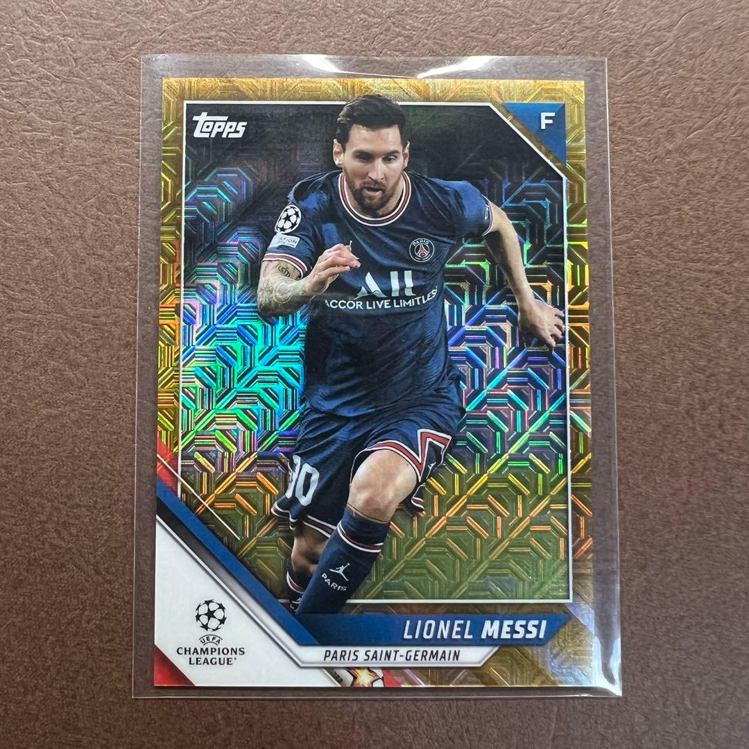 Topps soccer メッシ Messi 50枚限定 Gold カード
