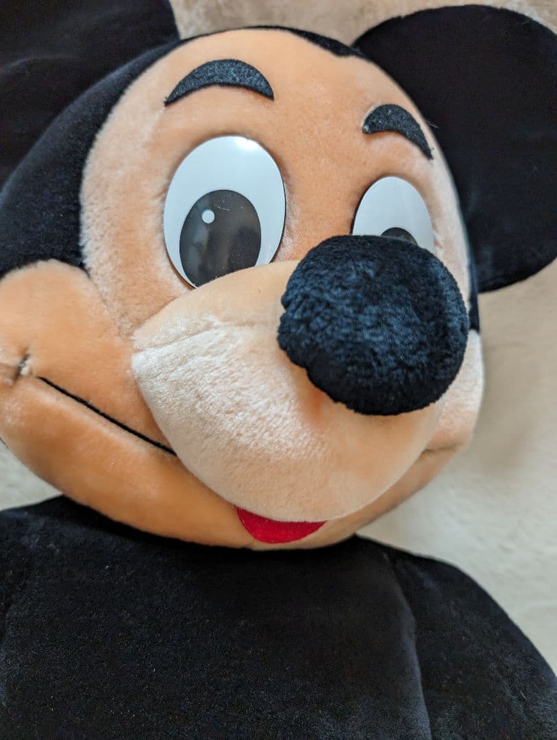 【美品】アメリカ　レトロ　ヴィンテージ　オールド　特大　ぬいぐるみ　ミッキー