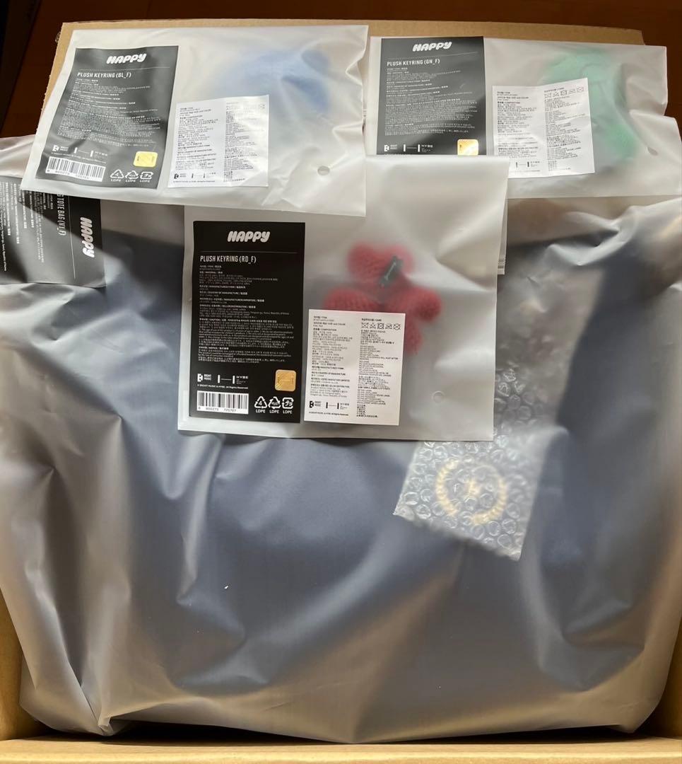 HAPPY ビッグトートバッグ & キーリング3種類 セット