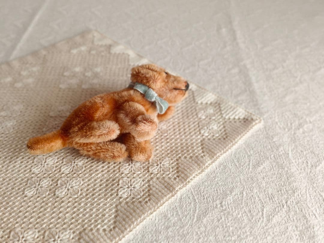 * vintage animal ❀ オレンジグラスアイ *ミニチュア ダックス