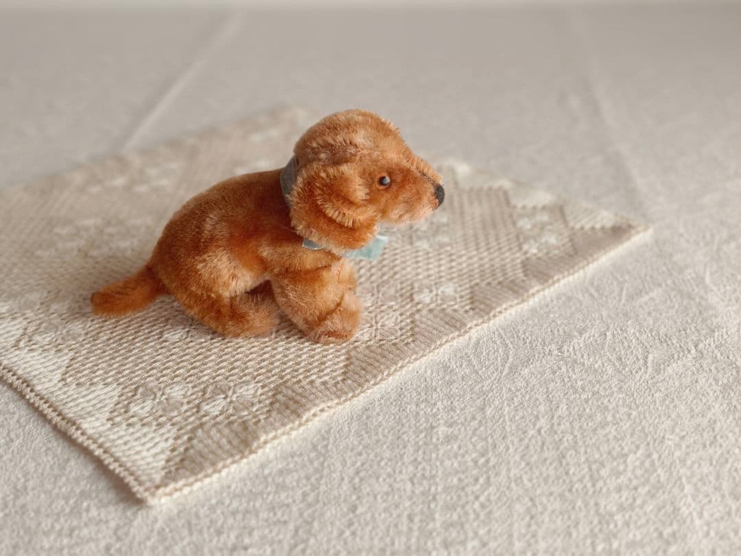 * vintage animal ❀ オレンジグラスアイ *ミニチュア ダックス