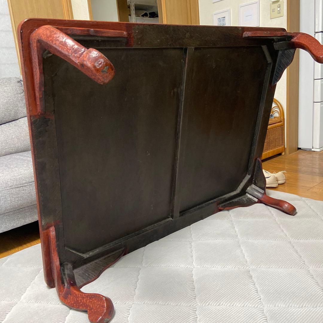 値下げ 若狭塗 漆 研ぎ出しアンティーク机 座卓 ローテーブル 和モダン