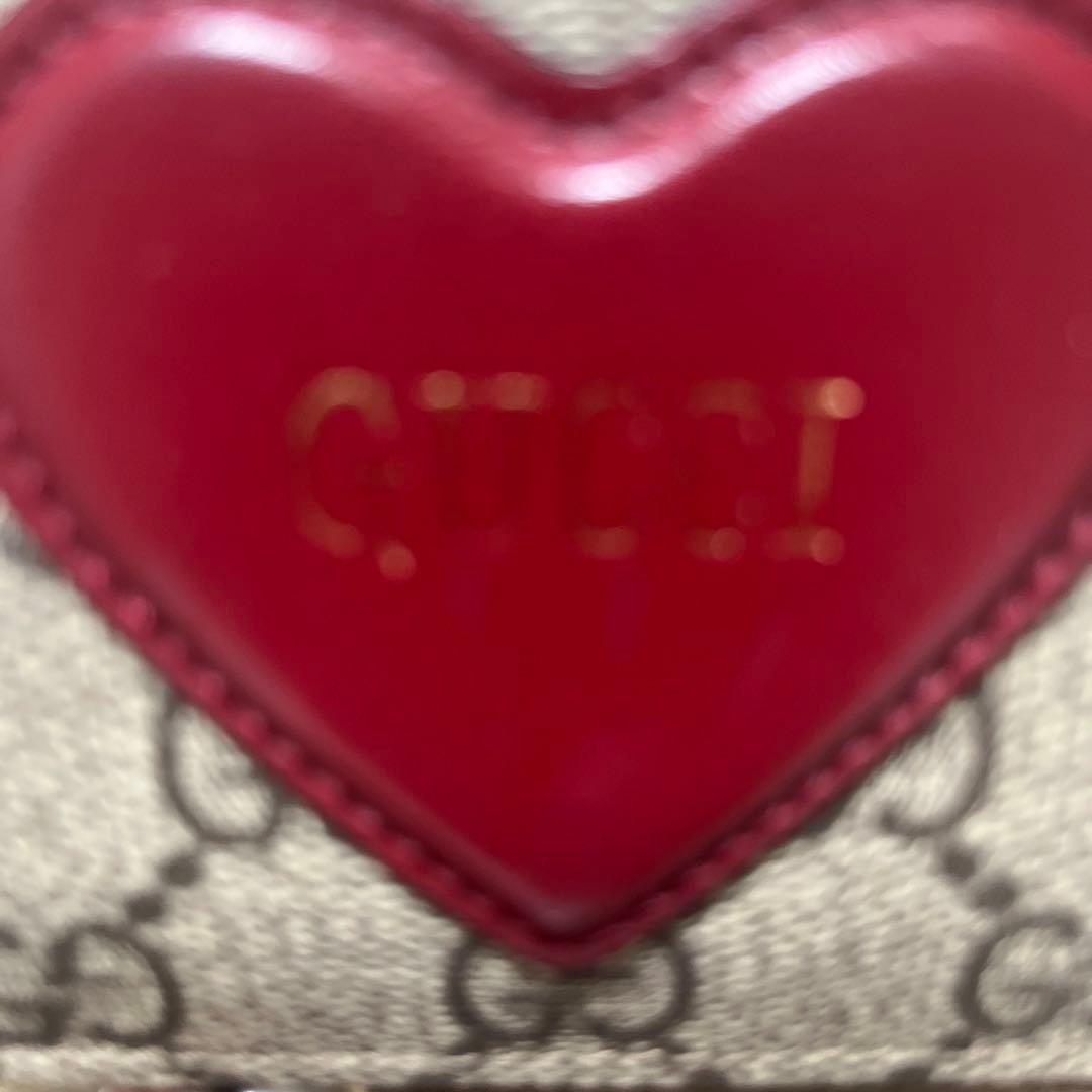 GUCCI ハート型 二つ折り財布　即日発送