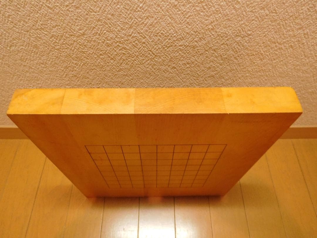 囲碁盤　本榧盤　1寸盤　表13路　裏9路