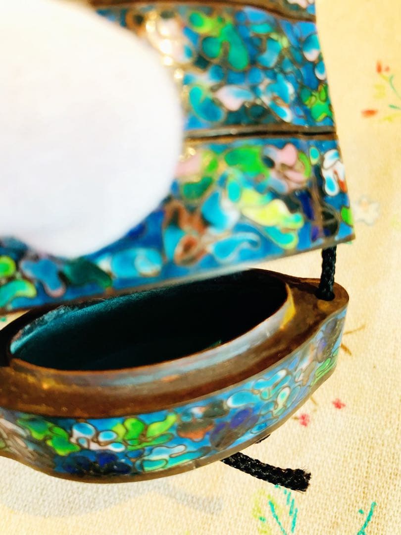 七宝焼 印籠 小物入 根付け - stralias.com.au