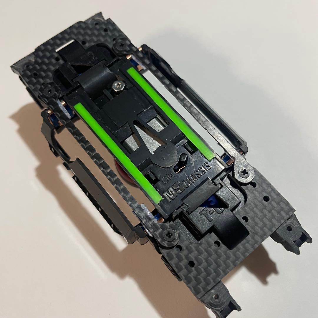 ミニ四駆MSフレキ橋渡しカーボンステ 強化ユニットPOMトルク増し② ミニ四