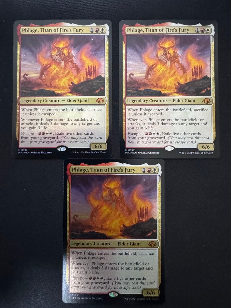 火の怒りのタイタン、フレージ JP 197 MH3 4枚セット