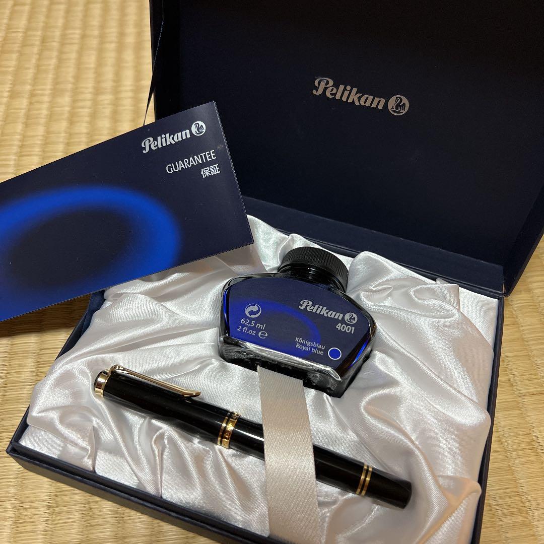 ペリカン スーベレーン 万年筆 14c-585 黒 M600