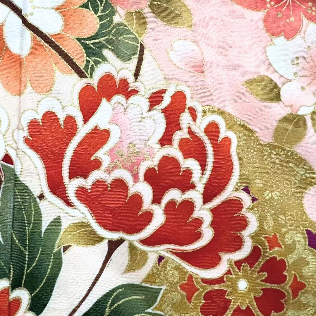 ≪早い者勝ち≫ 振袖 正絹 古典柄 成人式 単品 ピンク S*119