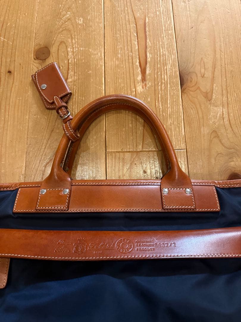 フェリージ ビジネスバッグ 8637/2 ネイビー レザー