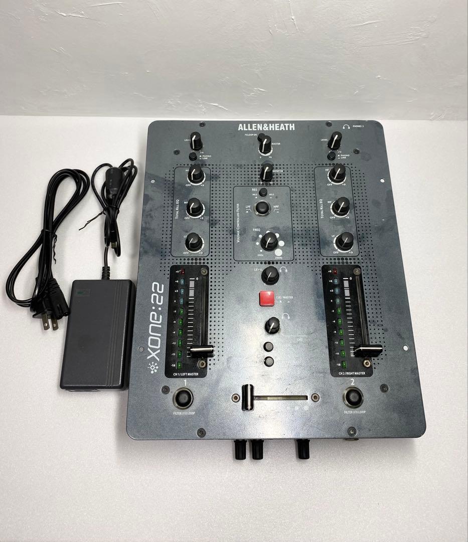 電源ACアダプター付】ALLEN & HEATH XONE：22 DJミキサー 通電確認済
