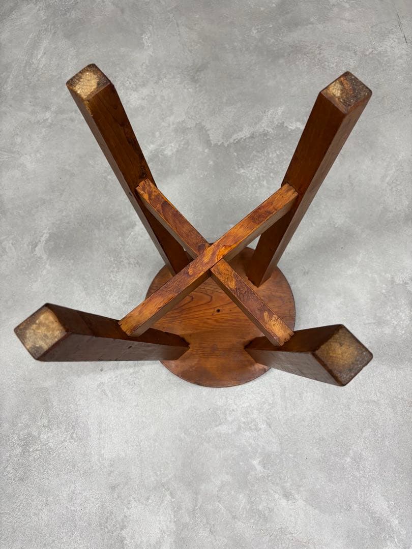 丸椅子　スツール　椅子　アンティーク　古道具