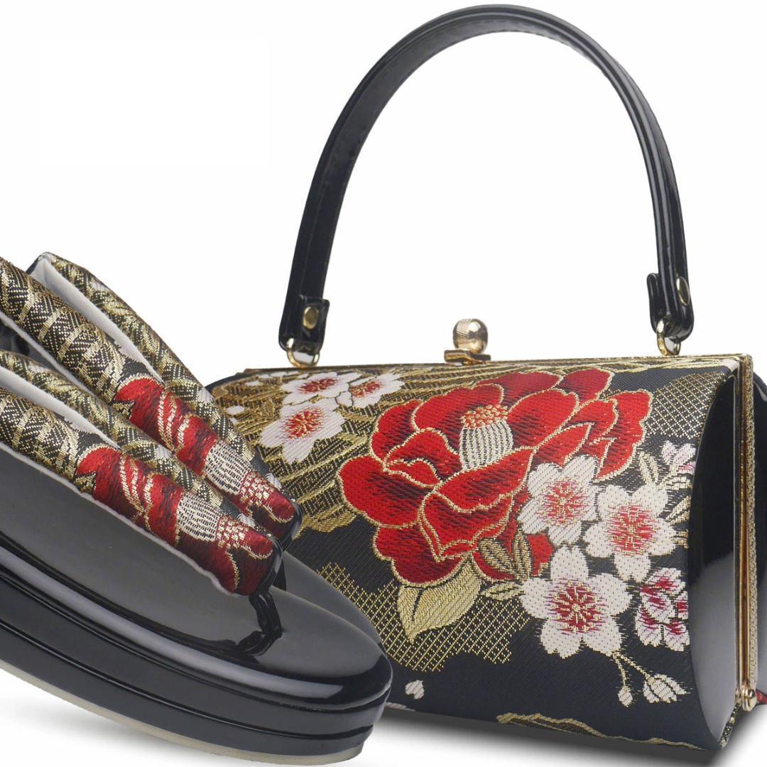 和装 草履バッグセット 帯地 振袖 成人式 wzouribag49-12