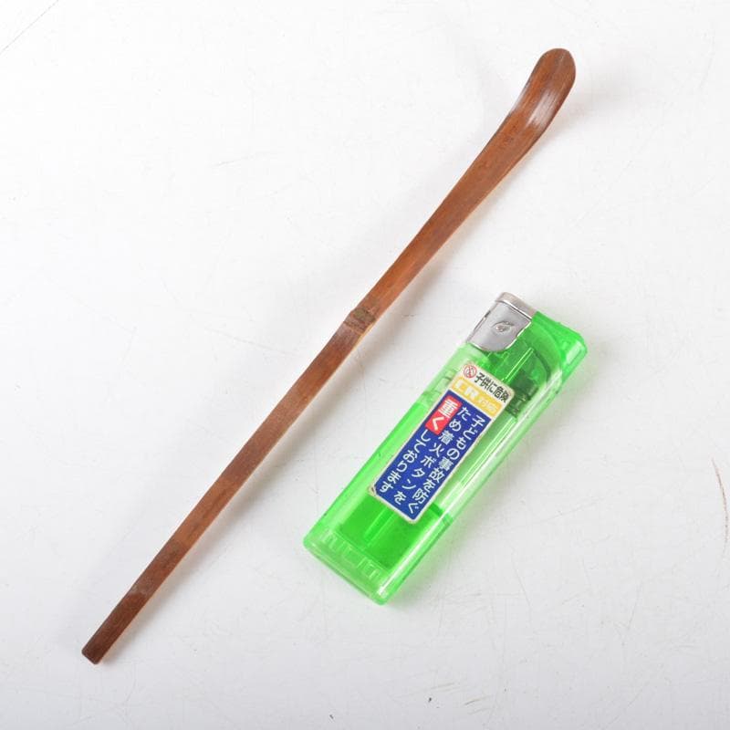 茶道具 淡完作 茶杓 紫野長谷川寛州書付 共筒・共箱 C 5180