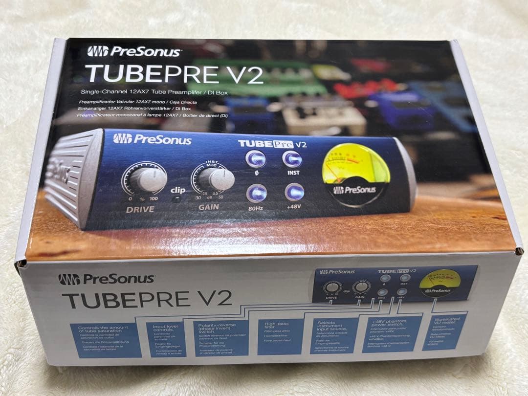 PreSonus TUBE PRE 2 ＋ XLRメス-ステレオフォン