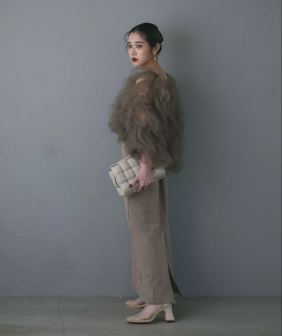 【美品】andrea&co. チュールトップス&スカート(オケージョンドレス)