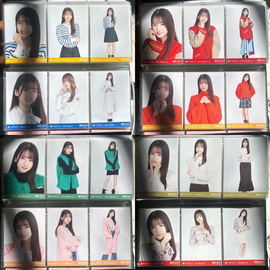 乃木坂46 菅原咲月 2023年月間ランダム 生写真 コンプ 36種 まとめ売り
