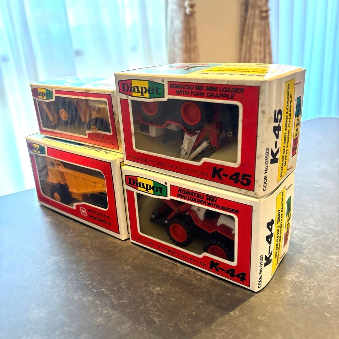 レア】コマツ 小松 レトロ 建機 重機 模型 5点セット（ダイヤペット）