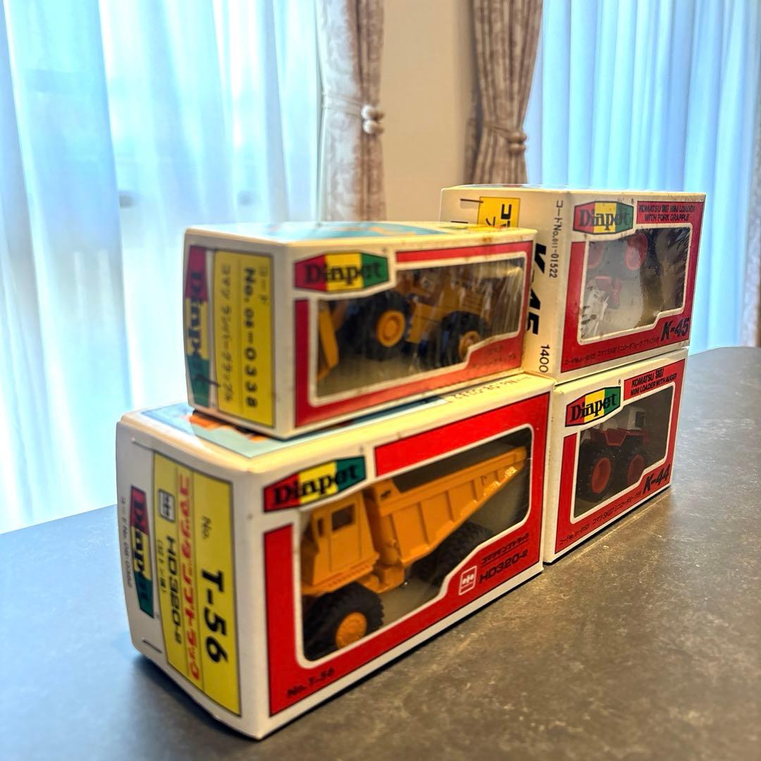 レア】コマツ 小松 レトロ 建機 重機 模型 5点セット（ダイヤペット）