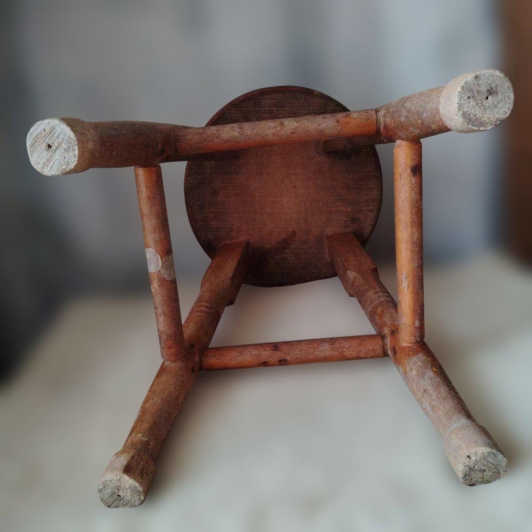 丸椅子　昭和レトロ　アンティーク