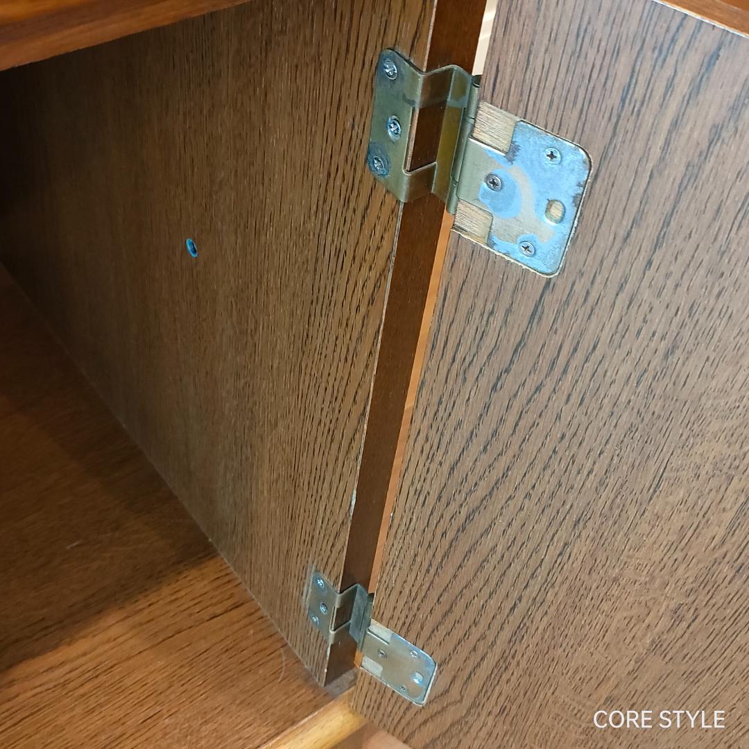 アンティークデスク 片袖机 オーク　ろくろ脚　A33