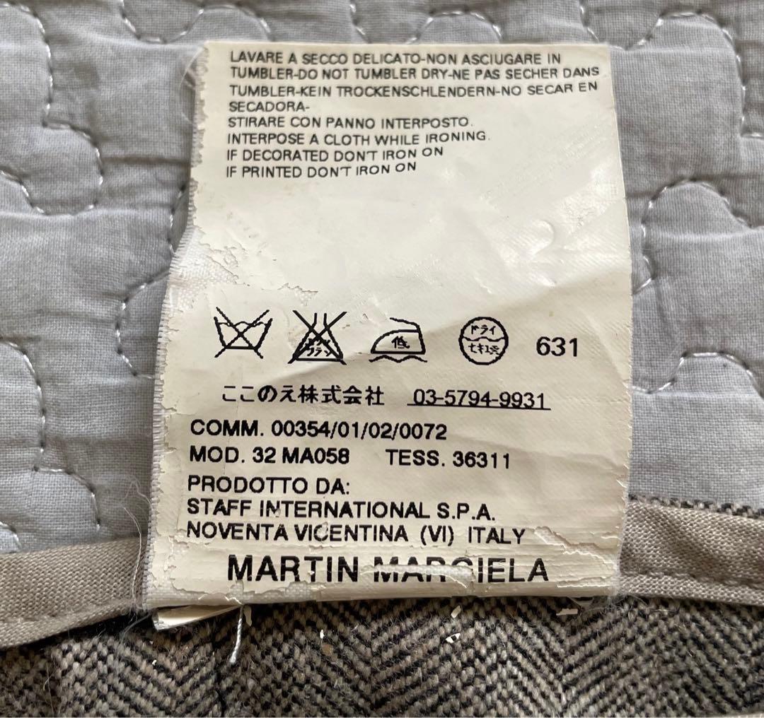 マルタン　マルジェラ　⑥ ツィードスカート 38