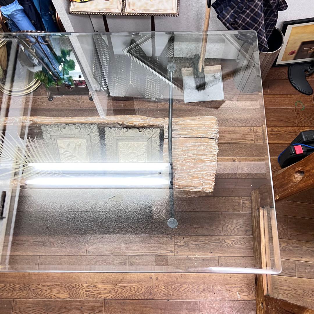 KAJA カジャ 古木ガラス ダイニングテーブル 幅約150cm