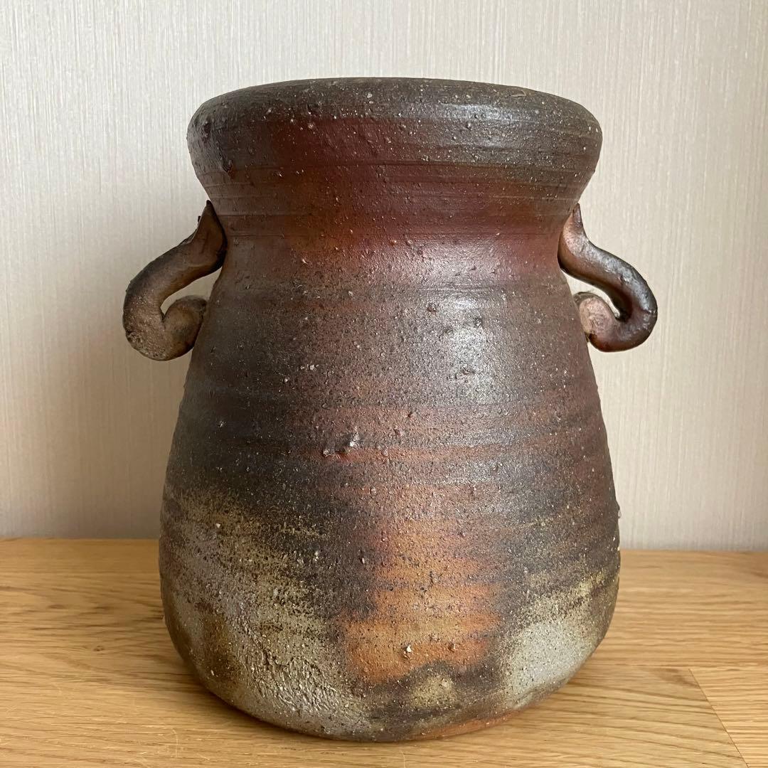 備前焼　水差し　花瓶　花器　蓋なし