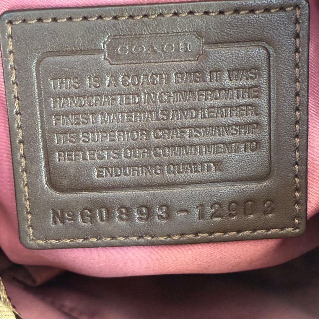 ∞ COACH コーチ　パッチワーク　ワンショルダー 12903