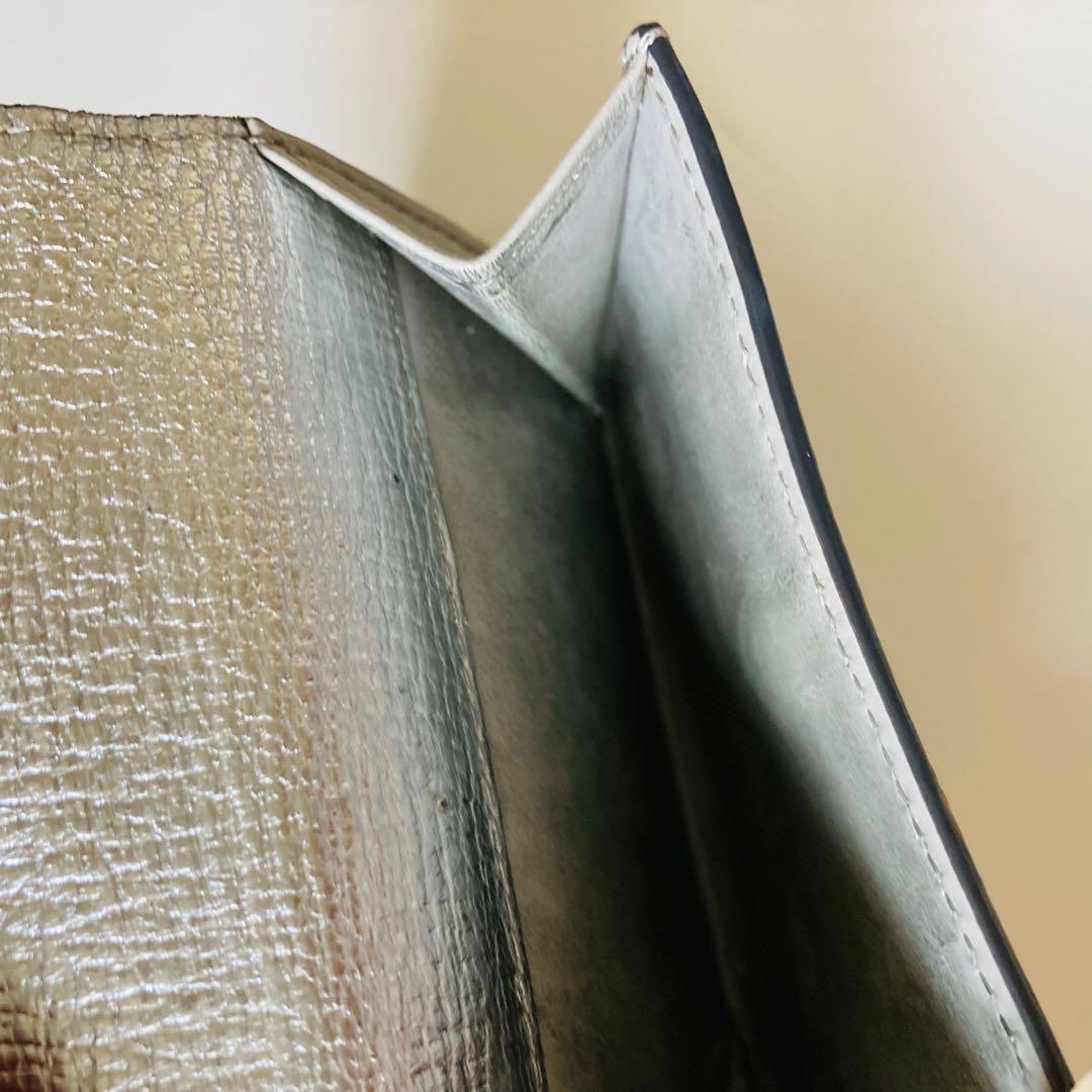 ANYA HINDMARCH アイズ　シルバー 三つ折り財布　ミニウォレット