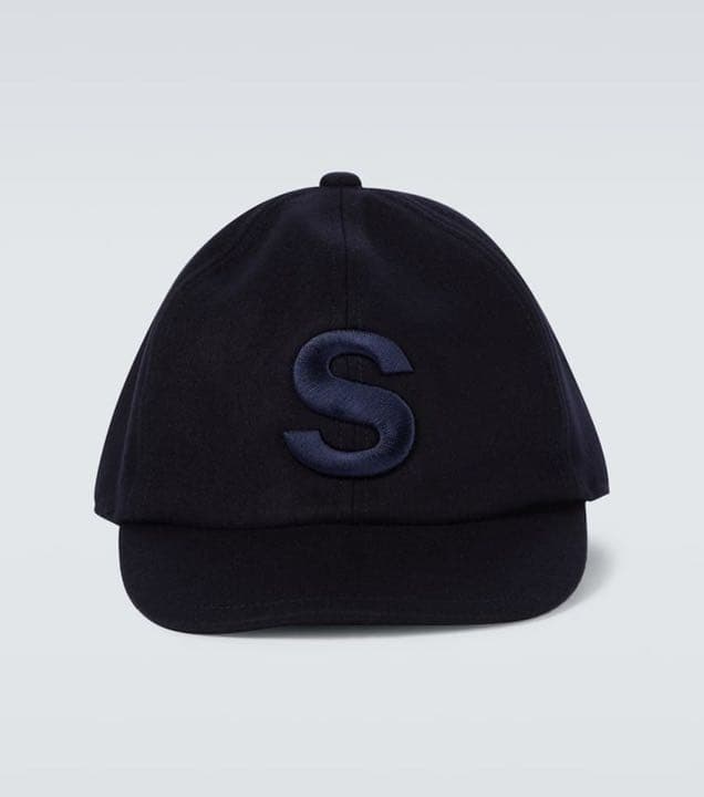 値下げ】サカイ Sacai wool cap キャップ ネイビー - メルカリ