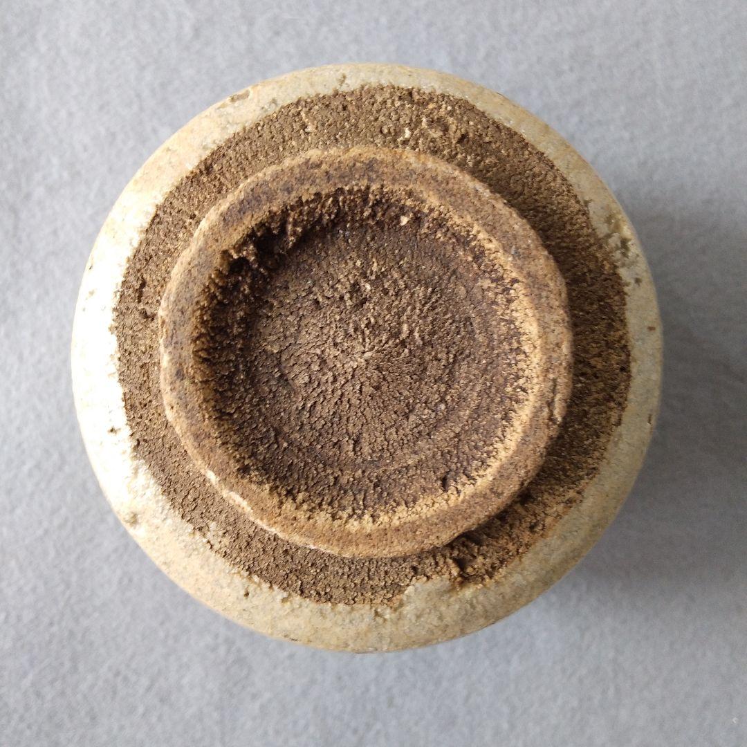 絵唐津ぐい呑み 古絵唐津三星紋立ちぐい呑み 唐津皮くじら立ち