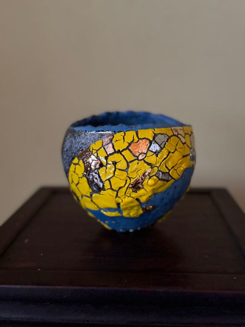 市川透　茶碗　現代アート　備前