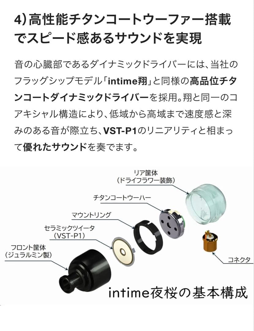 【新品未開封】intime 夜桜 pentacon ear