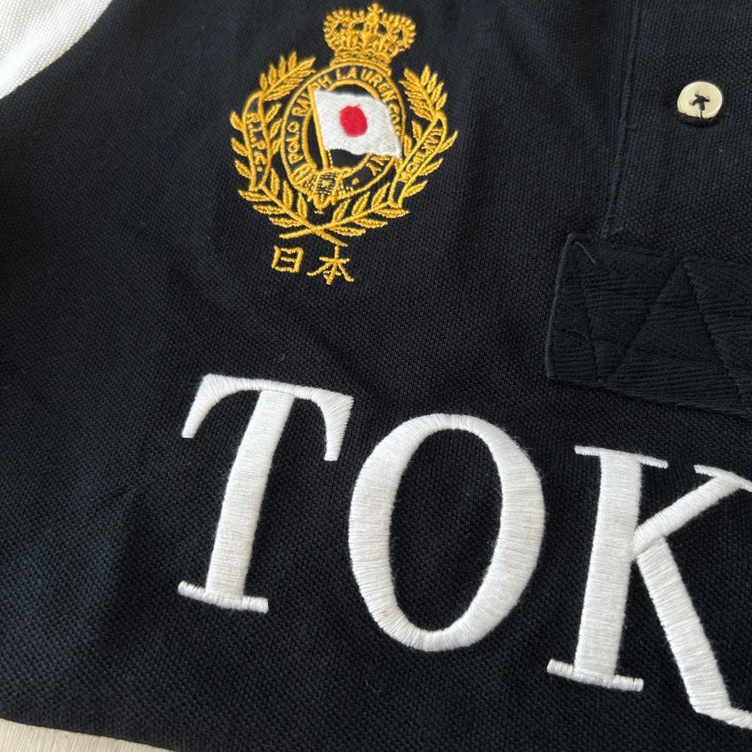 超希少 未使用タグ付きTOKYO刺繍 POLO ラルフローレンポロシャツ L