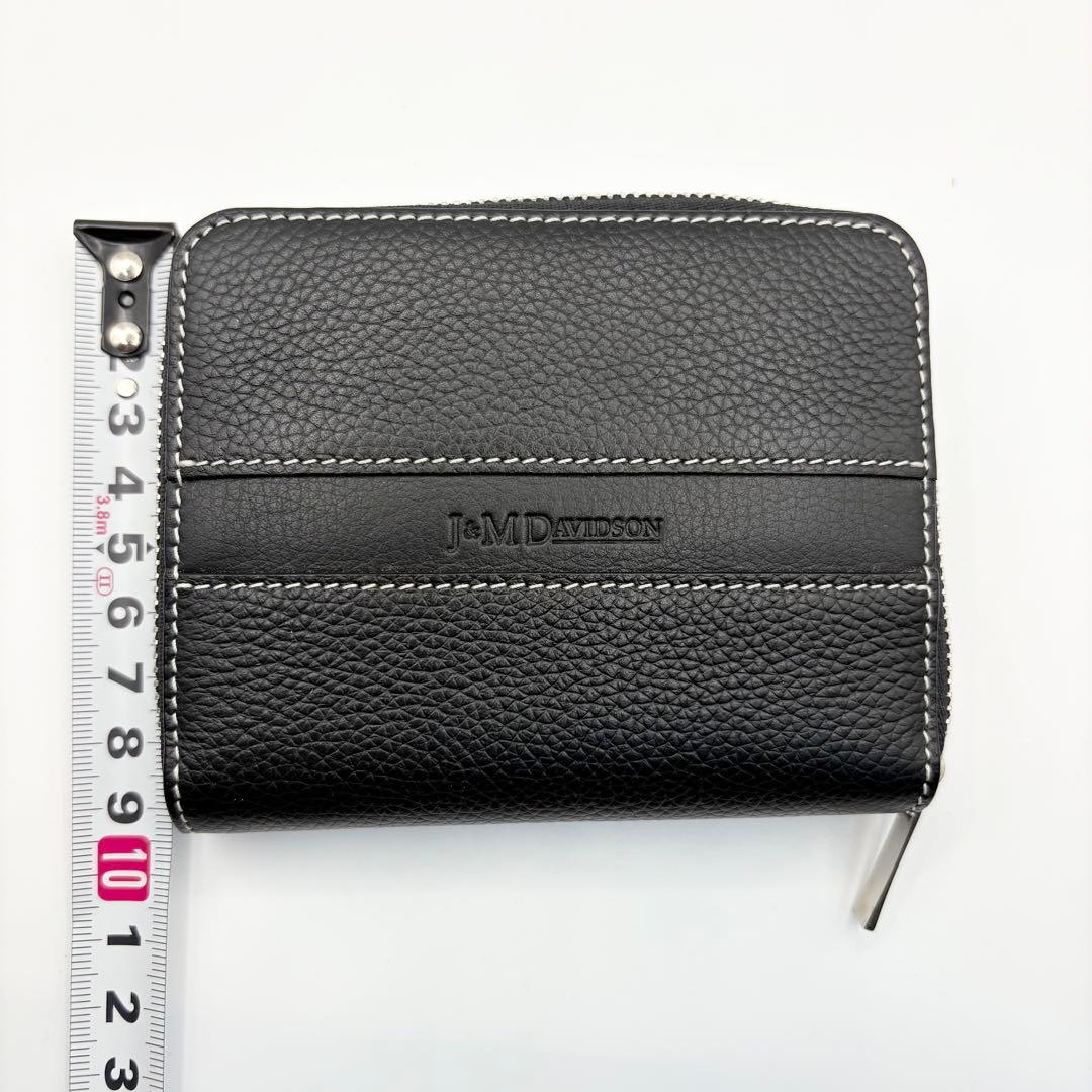 ★ほぼ未使用★J&M DAVIDSON★コンパクトウォレット★ブラック