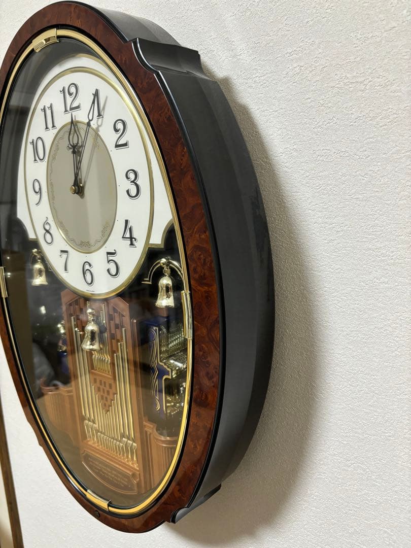 RHYTHM SmallWorld リズム からくり 時計 4MH749RH23