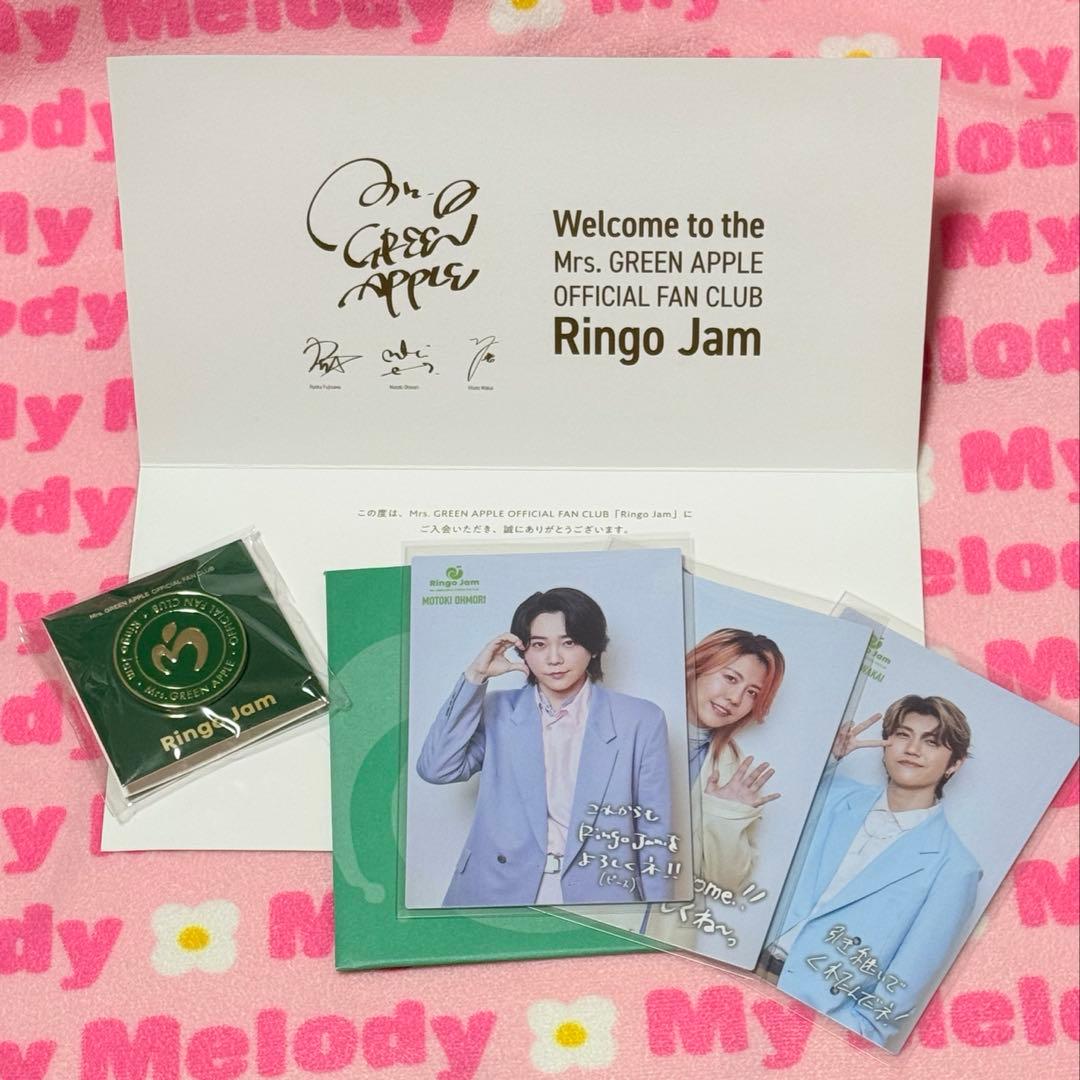 Mrs. GREEN APPLE 入会特典 ピンバッジ カード ファンクラブ - メルカリ