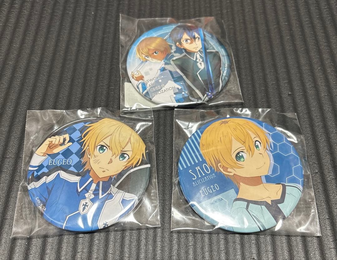 ソードアート・オンライン アリシゼーション 缶バッジ ユージオ キリト