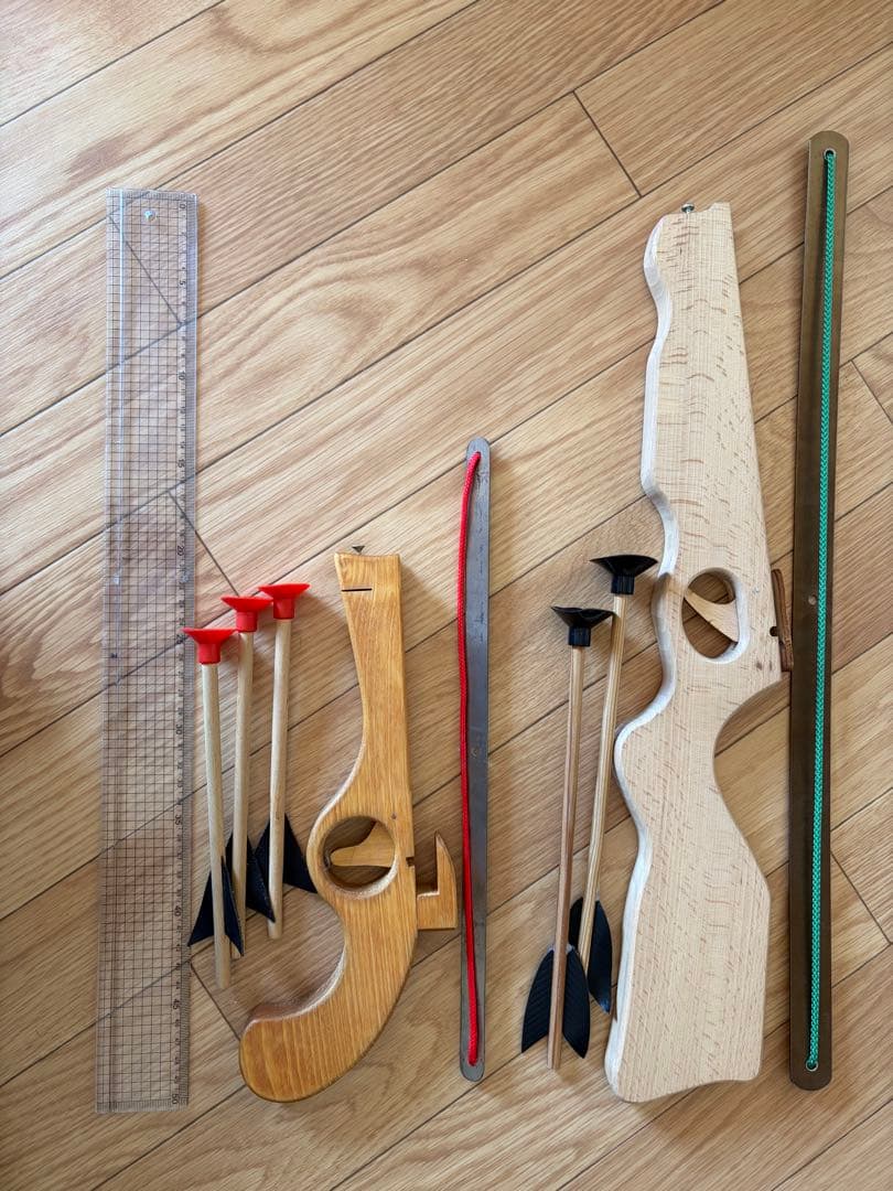 フランス製 本格 木製クロスボウ 大小セット