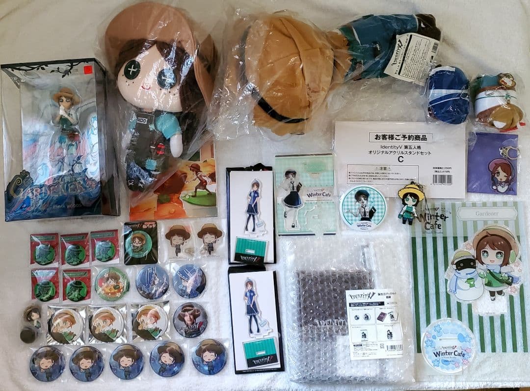 第五人格 庭師 winter cafe コラボカフェ アクリルスタンド 缶バッジ