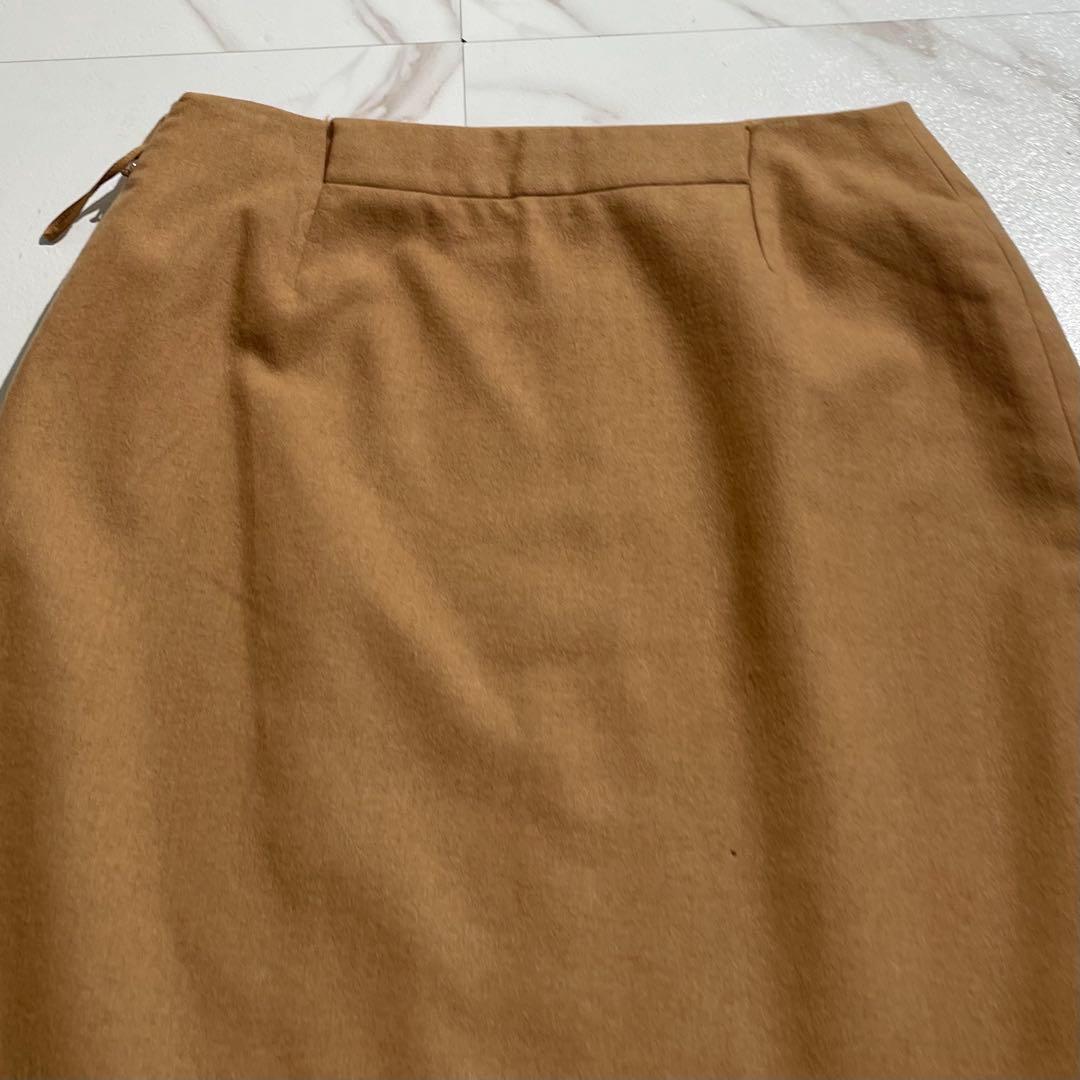 入手困難✨ エルメス マルジェラ期 キャメル素材100% スカート ブラウン