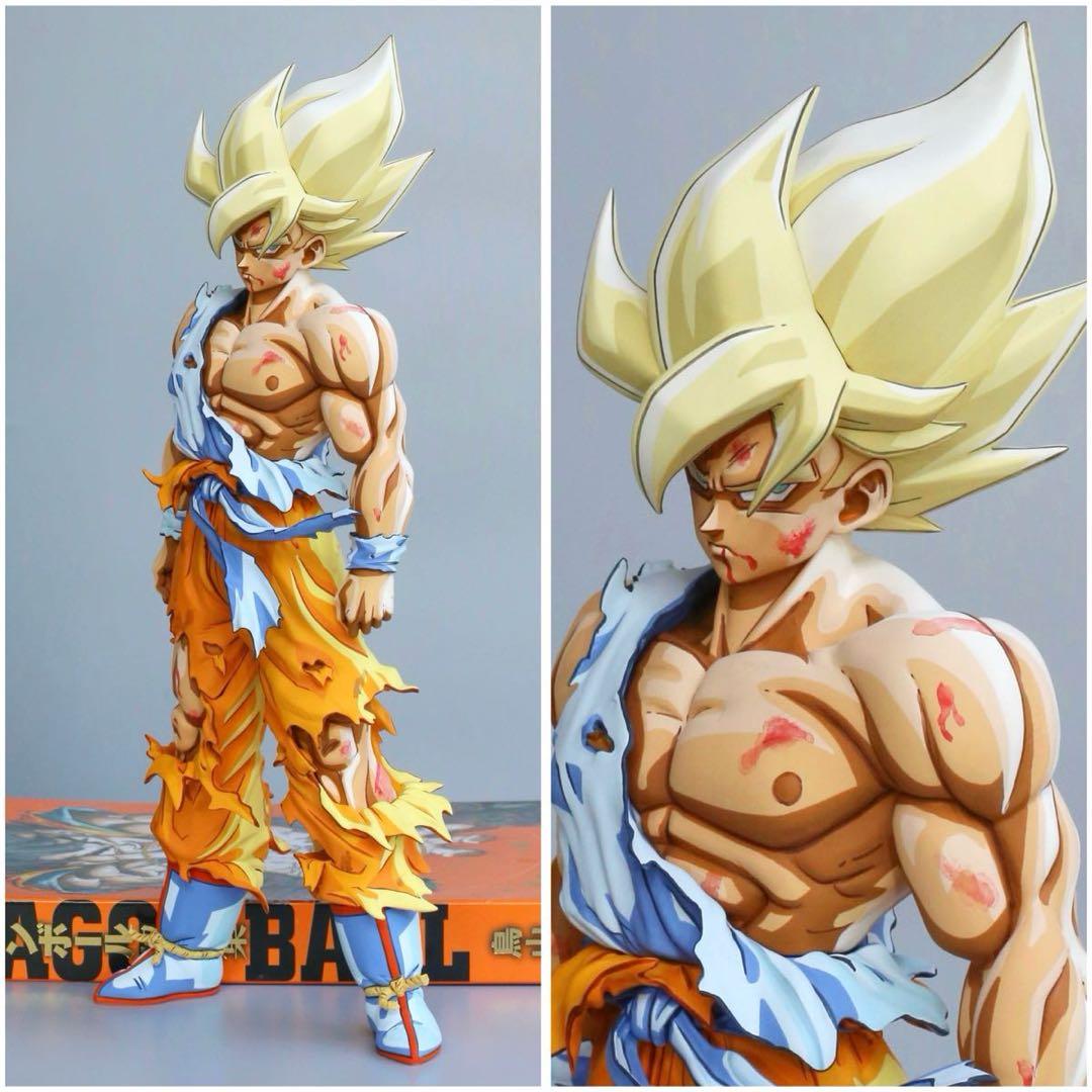 ドラゴンボールSMSP サイズ 伝説の超サイヤ人 孫悟空 リペイント 二次元彩色