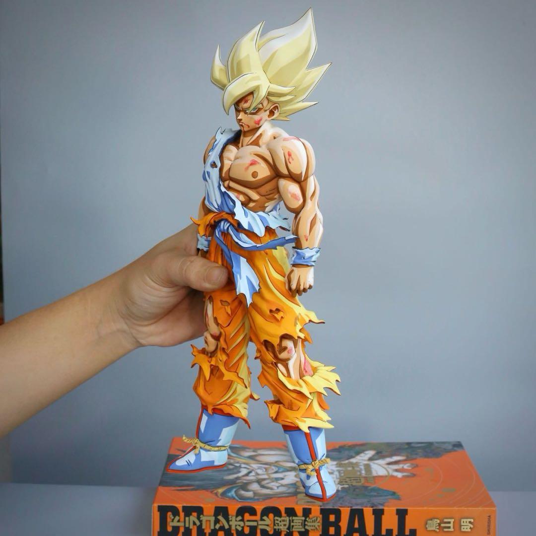 ドラゴンボールSMSP サイズ 伝説の超サイヤ人 孫悟空 リペイント 二次元彩色