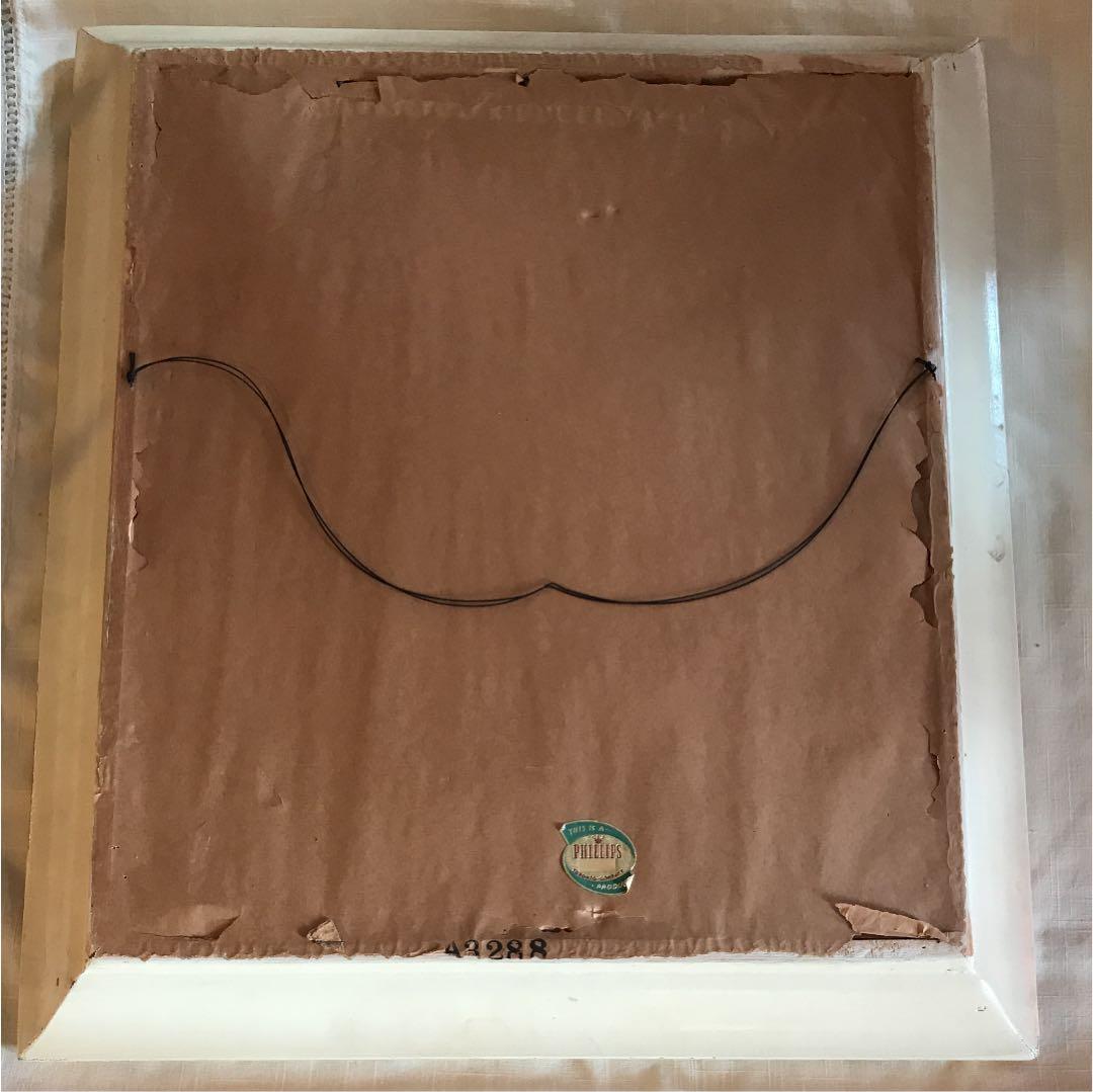 50's 希少 ターナー社アメリカアンティーク蝶＆花の壁掛け インテリアUSA