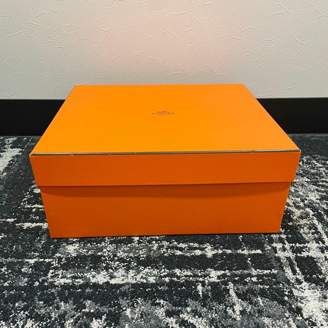 ㊳美品 HERMES エルメス バーキン30用 オレンジ 空箱 長方形の通販はau